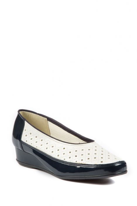 35037 Ara Shoes Kadın Dolgu Topuk Deri Ayakkabı 3-8,5 OZEAN,WEISS - 05OW