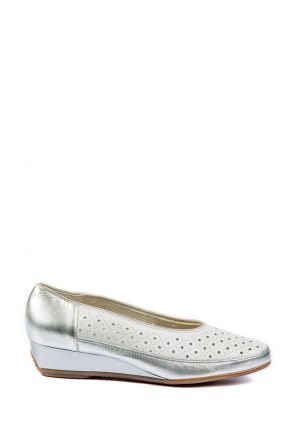 35037 Ara Shoes Kadın Dolgu Topuk Deri Ayakkabı 3-8,5 SILBER,WEISS - 18SW