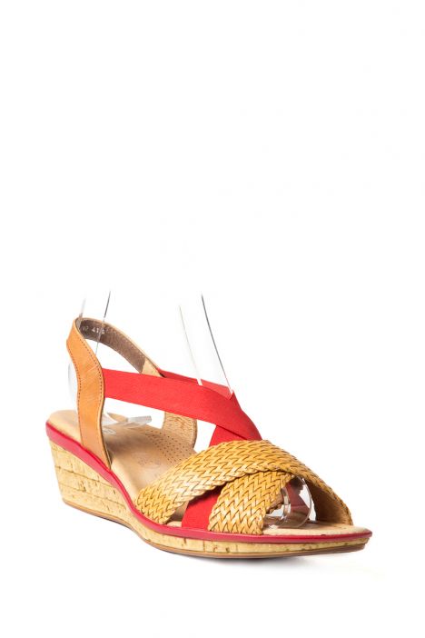 35130 Ara Shoes Kadın Sandalet 3-8 SADDLE,ROSSO - 08SR