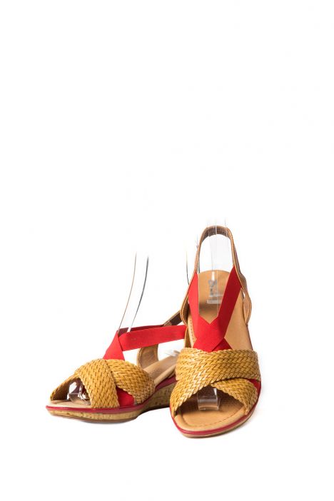 35130 Ara Shoes Kadın Sandalet 3-8 SADDLE,ROSSO - 08SR