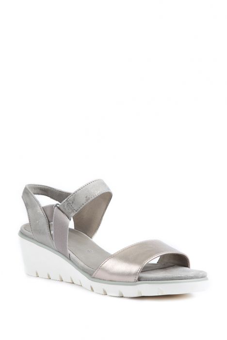 35313 Ara Shoes Kadın Dolgu Topuk Sandalet 3-8,5 PLATIN,CHIARA - 07PC