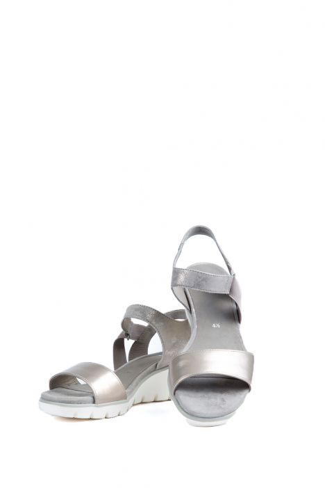 35313 Ara Shoes Kadın Dolgu Topuk Sandalet 3-8,5 PLATIN,CHIARA - 07PC
