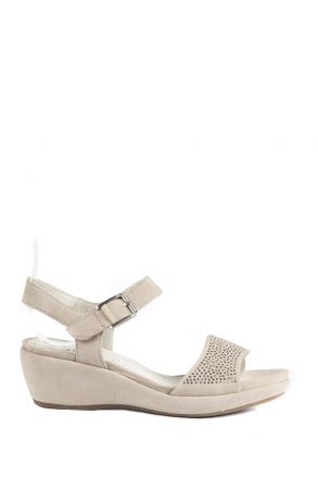 35343 Ara Shoes Kadın Süet Sandalet 3 - 8 KIESEL - 06K