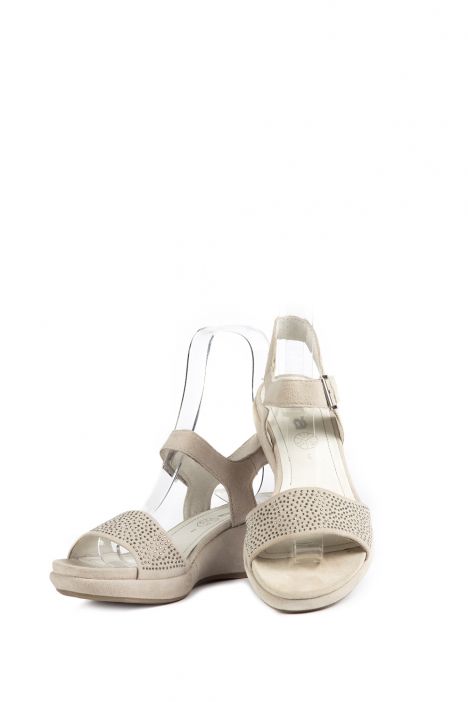 35343 Ara Shoes Kadın Süet Sandalet 3 - 8 KIESEL - 06K