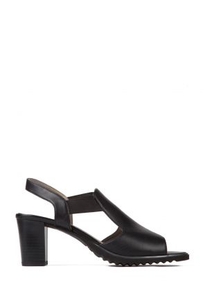 35649 Ara Shoes Kadın Topuklu Deri Ayakkabı 3-8 SCHWARZ - 01S