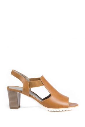 35649 Ara Shoes Kadın Topuklu Deri Ayakkabı 3-8 SADDLE - 11S