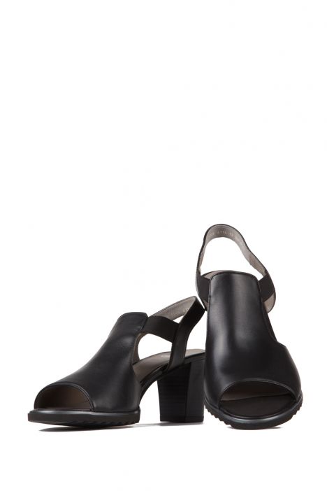 35649 Ara Shoes Kadın Topuklu Deri Ayakkabı 3-8 SCHWARZ - 01S