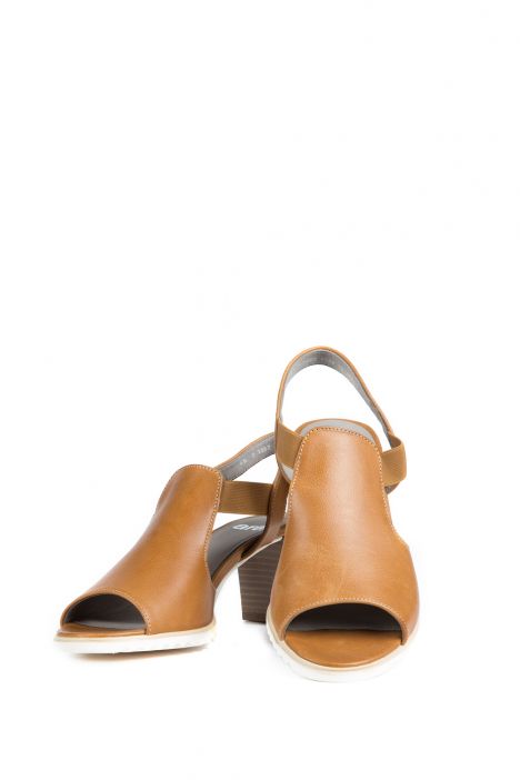 35649 Ara Shoes Kadın Topuklu Deri Ayakkabı 3-8 SADDLE - 11S