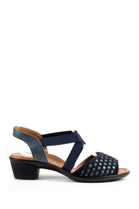 35717 Ara Shoes Kadın Topuklu Nubuk Sandalet 3-8,5 BLAU - 05B
