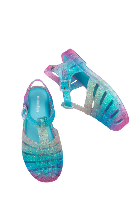 35759 Mini Melissa Possession Glitter Çocuk Sandalet 28-34 BE874 - Gökkuşağı/Rainbow