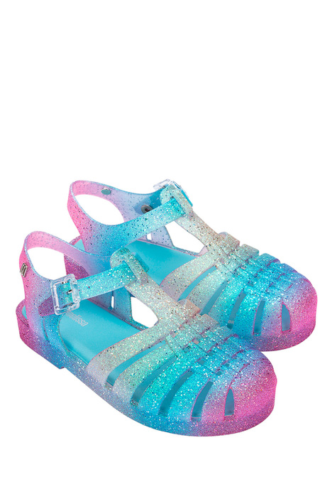 35759 Mini Melissa Possession Glitter Çocuk Sandalet 28-34 BE874 - Gökkuşağı/Rainbow