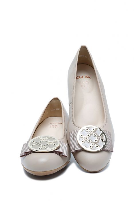 35807 Ara Shoes Nizza Kadın Deri Topuklu Ayakkabı 3.5-7.5 SAND - 09