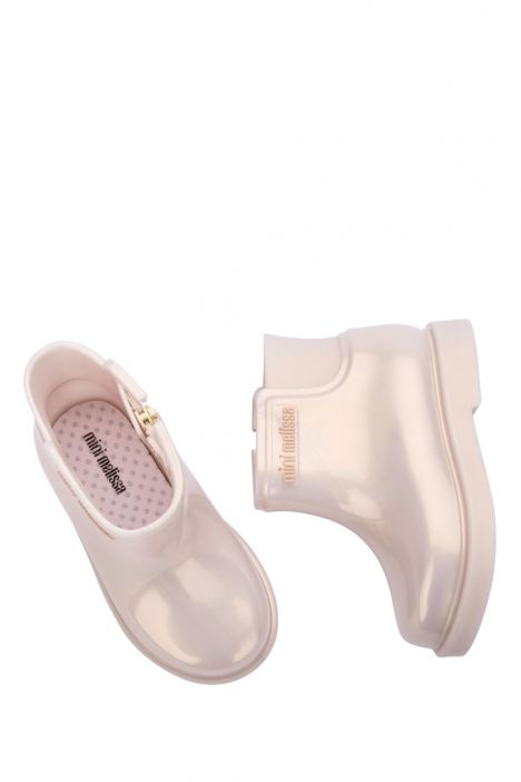 35826 Mini Melissa Kız Çocuk Yağmur Botu 24-30 AY390 - Krem/Cream