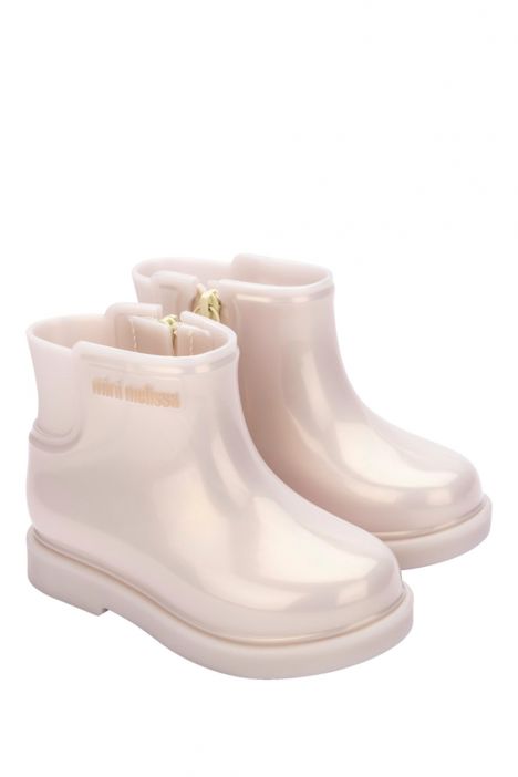 35826 Mini Melissa Kız Çocuk Yağmur Botu 24-30 AY390 - Krem/Cream