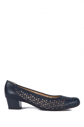 35862 Ara Shoes Kadın Topuklu Deri Ayakkabı 3-8 NAPPASOFT, PRE-MET, BLAU - 02NPB