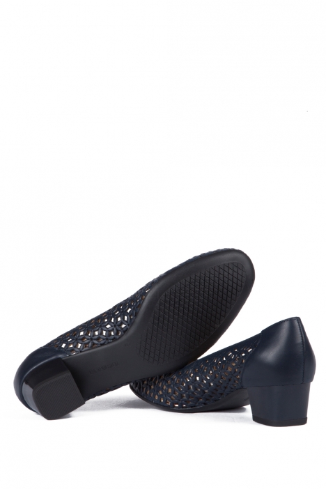 35862 Ara Shoes Kadın Topuklu Deri Ayakkabı 3-8 NAPPASOFT, PRE-MET, BLAU - 02NPB
