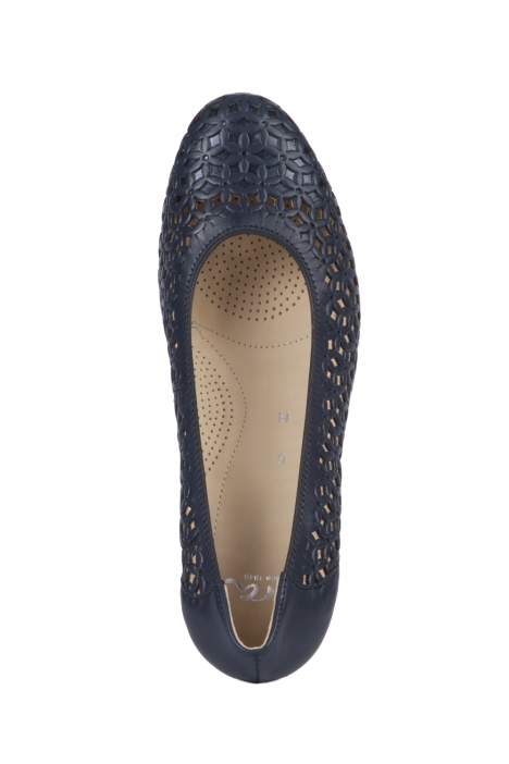 35862 Ara Shoes Kadın Topuklu Deri Ayakkabı 3-8 NAPPASOFT, PRE-MET, BLAU - 02NPB