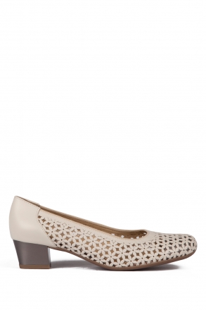 35862 Ara Shoes Kadın Topuklu Deri Ayakkabı 3-8 SOFTCALF-A, PRE-MET, MARMOR,TITAN - 07SMT