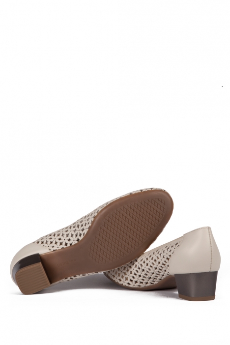 35862 Ara Shoes Kadın Topuklu Deri Ayakkabı 3-8 SOFTCALF-A, PRE-MET, MARMOR,TITAN - 07SMT