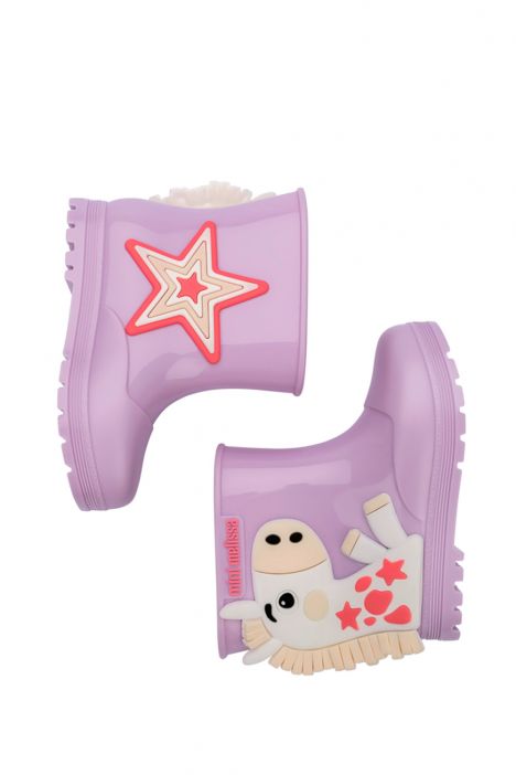 36182 Mini Melissa Kız Çocuk Yağmur Botu 24-30 BK797 - Lila/Lilac