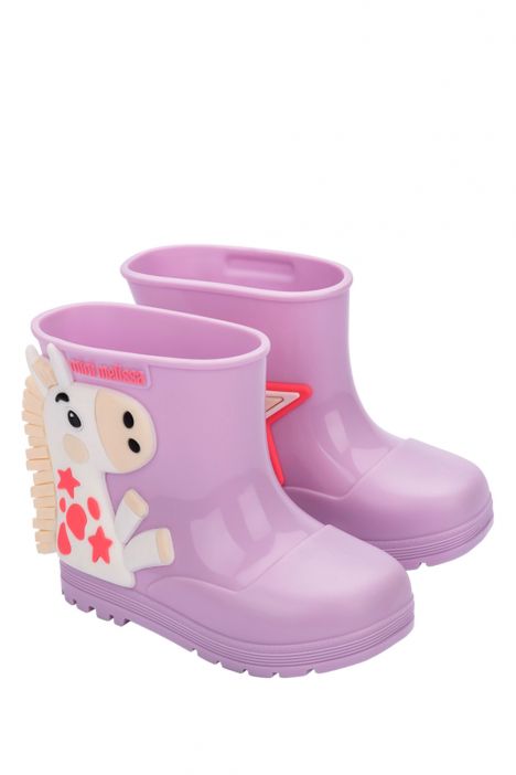 36182 Mini Melissa Kız Çocuk Yağmur Botu 24-30 BK797 - Lila/Lilac