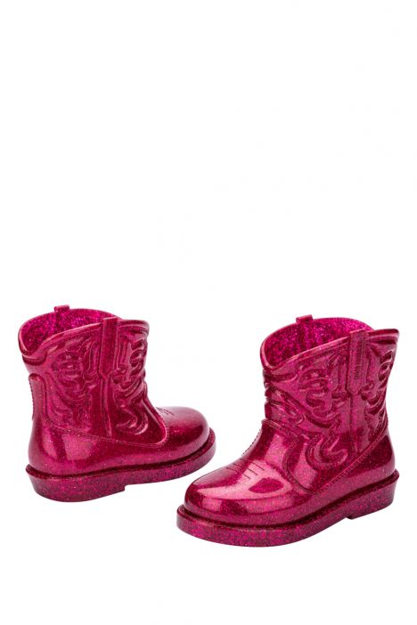 36191 Mini Melissa Kız Çocuk Yağmur Botu 24-30 BM701 - Fuşya/Fuschia