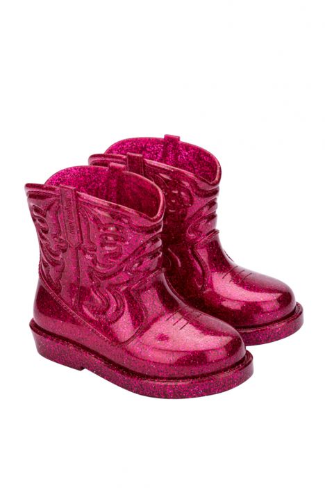36191 Mini Melissa Kız Çocuk Yağmur Botu 24-30 BM701 - Fuşya/Fuschia