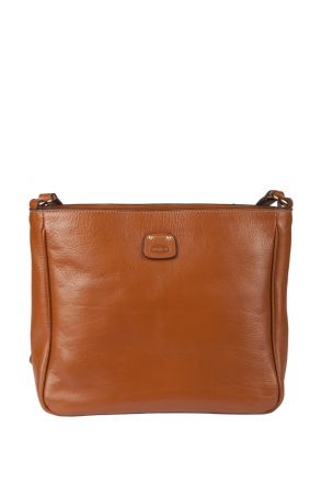 3646 Bric's Life Pelle Omuz Çantası 29x24,5x9 cm Taba / Leather