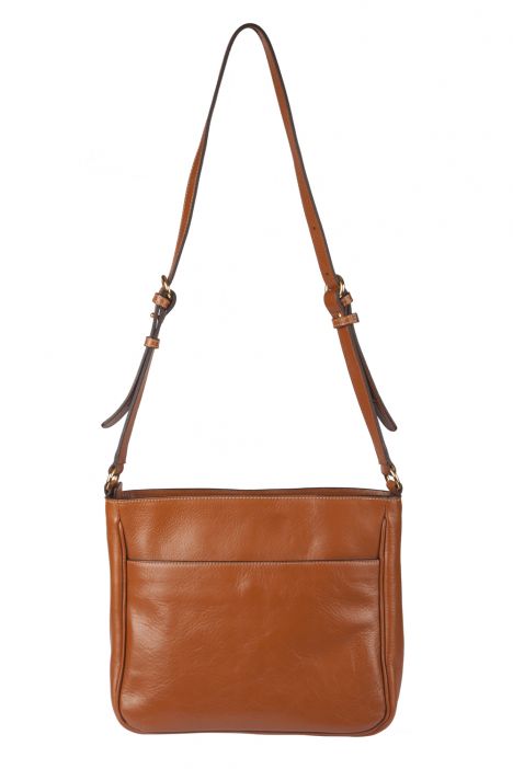 3646 Bric's Life Pelle Omuz Çantası 29x24,5x9 cm Taba / Leather