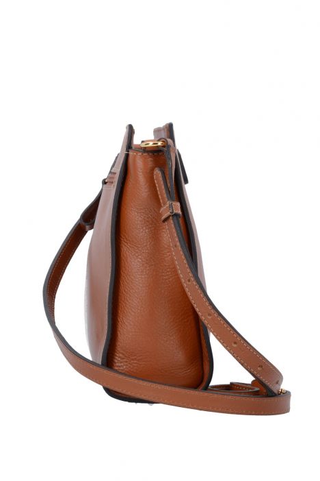 3659 Bric's Life Pelle Omuz Çantası 25x22x9 cm Taba / Leather