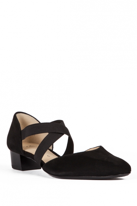 36831 Ara Shoes Kadın Topuklu Nubuk Ayakkabı 3-7 SAMTCHEVRO, SCHWARZ - 01SS