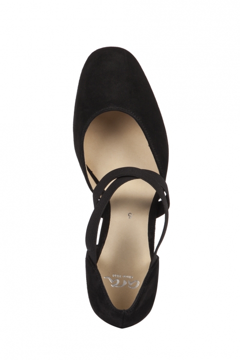 36831 Ara Shoes Kadın Topuklu Nubuk Ayakkabı 3-7 SAMTCHEVRO, SCHWARZ - 01SS