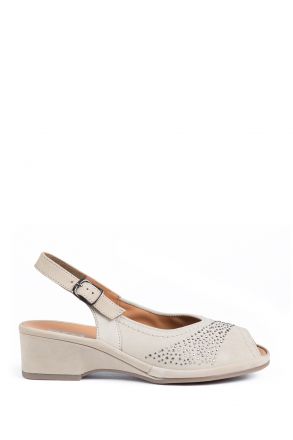 37005 Ara Shoes Kadın Nubuk Sandalet 3 - 8,5 MOON - 06M