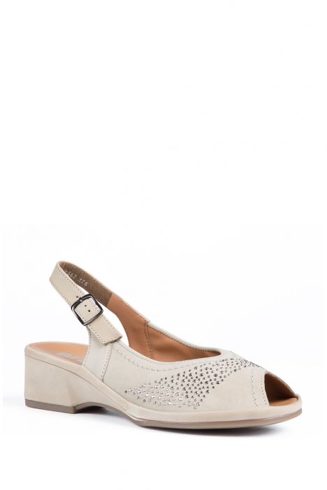 37005 Ara Shoes Kadın Nubuk Sandalet 3 - 8,5 MOON - 06M