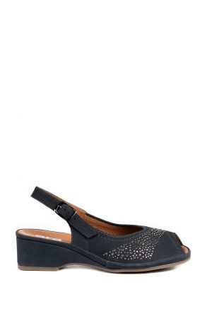 37005 Ara Shoes Kadın Nubuk Sandalet 3 - 8,5 OZEAN - 05OZ