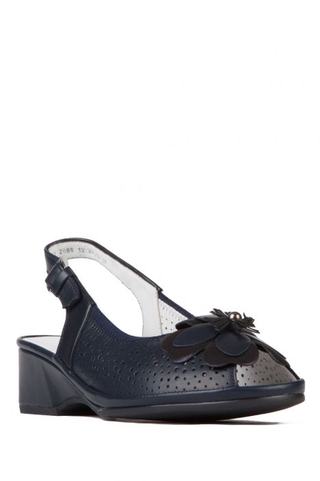 37016 Ara Shoes Kadın Deri Sandalet 3-8 Mavi / Blue