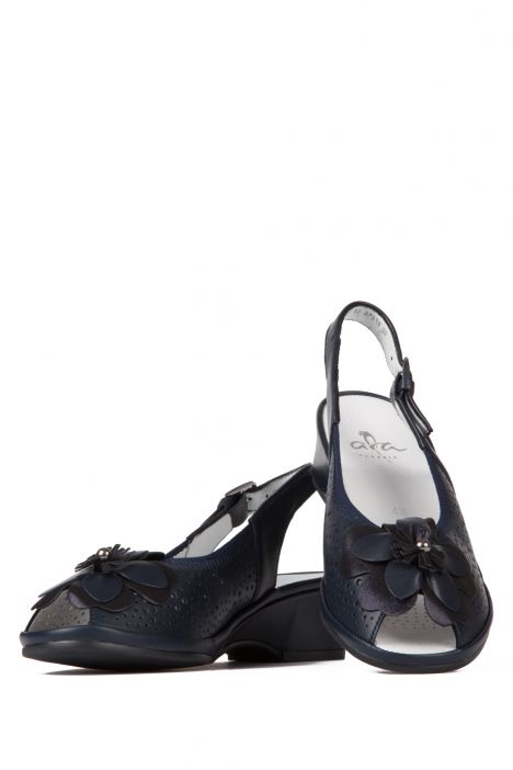 37016 Ara Shoes Kadın Deri Sandalet 3-8 Mavi / Blue