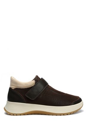 3701 Berkemann Corinne Kadın Velkrolu Anatomik Bot 3.5-7.5 Brown/Hemp Beige - Nappa/Stretch - 868