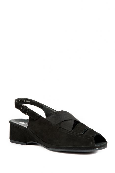 37034 Ara Shoes Kadın Sandalet 2,5-8 SCHWARZ NUBUK-HEAVEN - 05NS