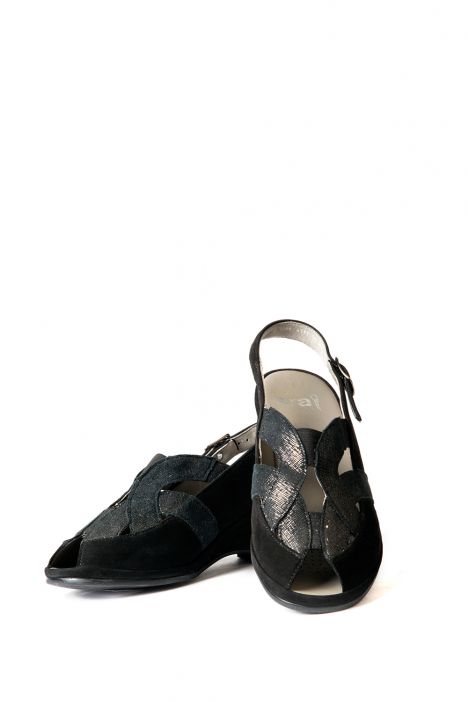 37040 Ara Shoes Kadın Sandalet 3-8 SCHWARZ - 01S
