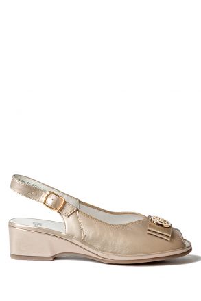 37055 Ara Shoes Kadın Deri Sandalet 3-8 PLATIN - 06P