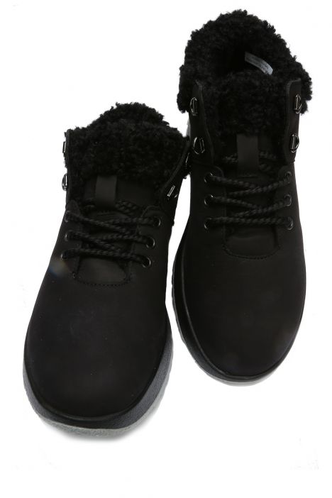3705 Berkemann Lida Kadın Anatomik Bot 3.5-7.5 Black/Gray - Soft Nubuck/Plush - 826