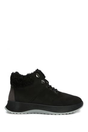 3705 Berkemann Lida Kadın Anatomik Bot 3.5-7.5 Black/Gray - Soft Nubuck/Plush - 826