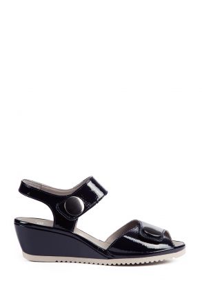 37113 Ara Shoes Kadın Dolgu Topuk Sandalet 3-8,5 BLAU - 02B
