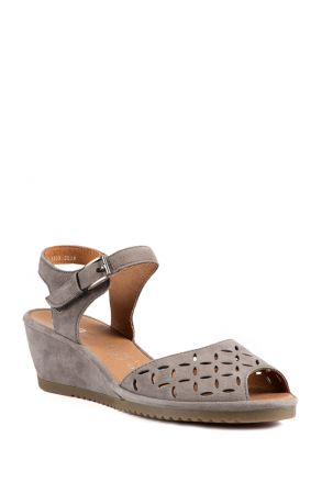 37118 Ara Shoes Kadın Süet Sandalet 3,5-8,5 MINERAL - 05ML