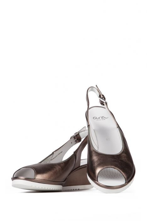 37120 Ara Shoes Kadın Sandalet 3,5-8,5 TITAN, METALLIC FLASH - 23MT