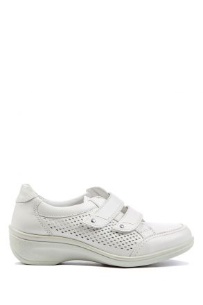 37528 Ara Shoes Kadın Deri Velkrolu Ayakkabı 3 - 8 WEISS - 05W