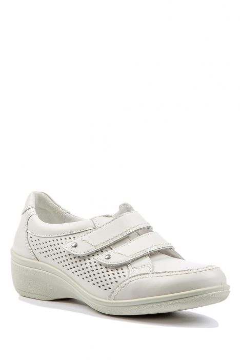 37528 Ara Shoes Kadın Deri Velkrolu Ayakkabı 3 - 8 WEISS - 05W