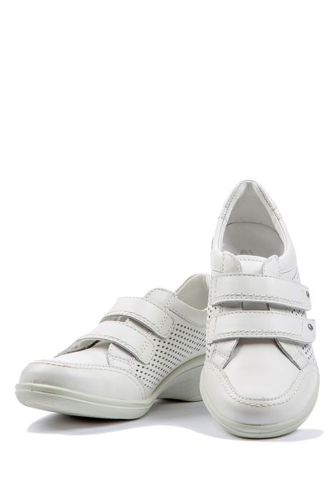 37528 Ara Shoes Kadın Deri Velkrolu Ayakkabı 3 - 8 WEISS - 05W
