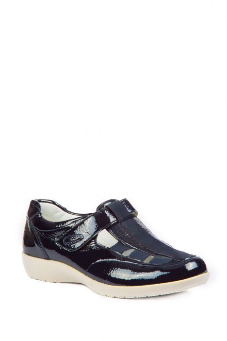 37535 Ara Shoes Kadın Dolgu Topuk Rugan Ayakkabı 3,5-8,5 BLAU - 02B